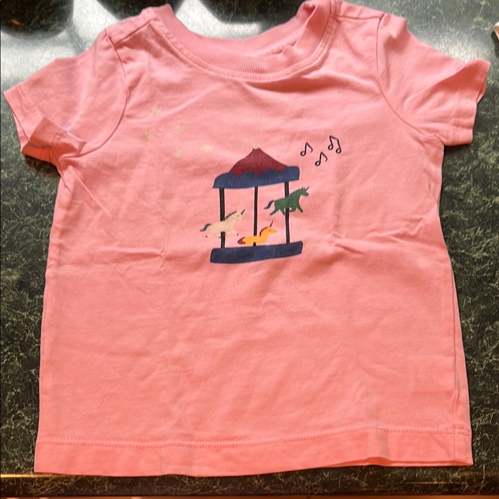Hanna Andersson Pink Short Sleeve Tee Casual Cotton